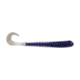 Berkley PowerBait Rib Worm Soft Bait Lures, 4in, 10 Pack, Electric Blue/White, 1593181