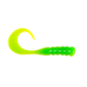 Berkley PowerBait Ribbontail Grubs, 3in, 15 Pack, Green Chartreuse, 1307427