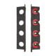 Berkley Twist Lock Utility 4 Rod Rack, Black/Red, 1546010
