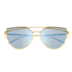 Bertha Aria Polarized Sunglasses, Gold Frame, Celeste Lens - Womens, BRSBR025PLX