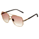 Bertha Brynn Sunglasses - Womens, Gold Frame, Brown Polarized Lens, Gold/Brown, One Size, BRSBR035BN