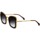 Bertha Delphine Handmade in Italy Sunglass - Womens, Black, One Size, BRSIT108-1