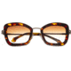 Bertha Delphine Handmade in Italy Sunglass - Womens, Tortoise, One Size, BRSIT108-2