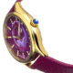 Bertha Georgiana Mother-Of-Pearl Leather-Band Watch, Gold/Magenta - Womens, BTHBS1103