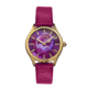 Bertha Georgiana Mother-Of-Pearl Leather-Band Watch, Gold/Magenta - Womens, BTHBS1103