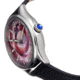 Bertha Georgiana Mother-Of-Pearl Leather-Band Watch, Silver/Black - Womens, BTHBS1101