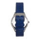 Bertha Georgiana Mother-Of-Pearl Leather-Band Watch, Silver/Blue - Womens, BTHBS1102