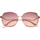Bertha Hensley Polarized Sunglass - Womens, Pink/Brown, One Size, BRSBR048BN