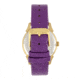 Bertha Ida Mother-of-Pearl Leather-Band Watch, Purple - Womens, BTHBS1204