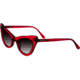 Bertha Kitty Handmade in Italy Sunglass - Womens, Red, One Size, BRSIT104-1