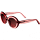 Bertha Margot Handmade in Italy Sunglass - Womens, Red, One Size, BRSIT102-3
