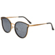Bertha Moon Polarized Sunglasses - Womens, Gold Frame, Black Lens, Gold/Black, One Size, BRSBR056C1