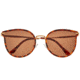 Bertha Moon Polarized Sunglasses - Womens, Gold Frame, Brown Lens, Gold/Brown, One Size, BRSBR056C3