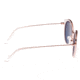 Bertha Reese Sunglasses - Womens, Clear Frame, Rose Gold Polarized Lens, Clear/Rose Gold, One Size, BRSBR044RG