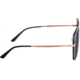 Bertha Renata Sunglass - Womens, Rose Gold/Black, One Size, BRSBR046BK