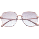 Bertha Renata Sunglass - Womens, Rose Gold/Pink, One Size, BRSBR046LB