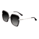 Bertha Teagan Polarized Sunglasses, Black/Silver, One Size, BRSBR033SL