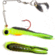 Betts Spin Bleeder Series Biting Frenzy Fishing Jig, Black Stripe/Chartreuse/Orange/Chartreuse, 1 1/2in, 1/16oz, 022RST-29CN