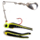 Betts Spin Bleeder Series Biting Frenzy Fishing Jig, Black/Yellow Stripes/Chartreuse With Black Eye, 1in, 1/32oz, 021RST-24CN