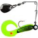 Betts Spin Curl Tail Lure, Black Stripe/Chartreuse/Orange, 1/32oz, 1 1/2in, 021CT-29N
