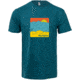 Big Agnes Take a Peak T-Shirt - Mens, Cyan Black Heather, Medium, ATMPEAK-CBH-MD