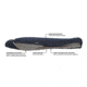 Big Agnes Torchlight Camp 20 Degrees Fireline Pro Sleeping Bag, Regular, Left, Indigo/Gray, BTMTLC20RL21