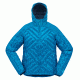Big Agnes Women's Shovelhead Hooded Jacket - 700 DownTek, Turquoise/Navy, Medium 31403-444-MD