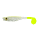 Big Bite Baits Suicide Shad Shad, 5, 3.5in, Bone Silver Glitter/Chart Tail, 35SWTM-28