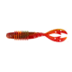 Big Bite Baits Kamikaze Swimon Swimbaits, 10, 4.25in, Green Pumpkin Flamethrower, 425KMSW-10