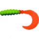 Big Bite Baits Fat Grub Curl Tail Grub, 10, 2in, Parrott, FG2-27