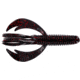 Big Bite Baits Swimming Craw Tube Tube, 10, 4in, Black Neon, SWCRWT-06