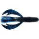Big Bite Baits Swimming Craw Tube Tube, 10, 4in, Black Neon/Electric Blue, SWCRWT-07