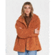 Billabong Cozy Days Sherpa Jacket - Womens, Toffee, Extra Small, J604SBCO-TOF-XS