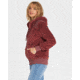 Billabong Cozy Down Polar Fleece Jacket - Womens, Vintage Plum, Extra Large, J612MCOZ-VPL-XL
