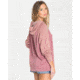Billabong Daydream Road Oversized Long Sleeve Hoodie - Womens, Vintage Plum, Large, J603QBDA-VPL-L