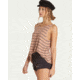 Billabong Easy Days, Soft V-Neck Tank - Womens, Sandy Toes, Extra Small, J901QBEA-SNT-XS
