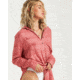 Billabong Easy Movin Shirt - Womens, Stone Rose, Large, J516VBEA-SNE-L