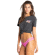 Billabong Feelin Fine Graphic Tee - Womens, Off Black, Extra Small, J467TBFE-OFB-XS