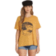 Billabong It Matters Relaxed Short Sleeve Shirt - Womens, Honey Gold, Large, J925QBIT-HOG-L