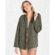 Billabong Right Left Right, Zipped Army Jacket - Womens, Olive, Large, J702QBRI-OLV-L