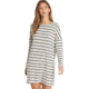 Billabong Simply Put Long Sleeve T-Shirt Dress - Womens, Ice Athletic Grey, Small, JD22QBSI-IAG-S