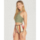 Billabong Sleeveless Sea Crop - Swim Top - Womens, Black Olive, Medium, JWSHTBHT-BOL-M