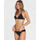 Billabong Sol Searcher Lowrder, Swim Bottom - Womens, Black Pebble, Small, XB03JSOL-BPB-S