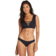 Billabong Sol Searcher Plunge - Swim Top - Womens, Black Pebble, Extra Large, XT01TBSO-BPB-XL