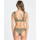Billabong Sol Searcher Plunge - Swim Top - Womens, Sage, Large, XT01TBSO-SAG-L