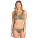Billabong Sol Searcher Plunge - Swim Top - Womens, Sage, Large, XT01TBSO-SAG-L