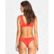 Billabong Sol Searcher Plunge - Swim Top - Womens, Sunset Red, Small, XT01TBSO-SRD-S