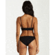 Billabong Sol Searcher V Plunge - Swim Top - Womens, Black Pebble, Large, XT70TBSO-BPB-L
