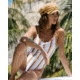Billabong Sunstruck One Piece - Onepiece Swimsuit - Womens, Seashell, Small, X103TBSU-SSL-S