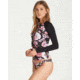 Billabong Sweet Tide Long Sleeve Reglan - Womens, Multi, Large, XR04QBSW-MUL-L
